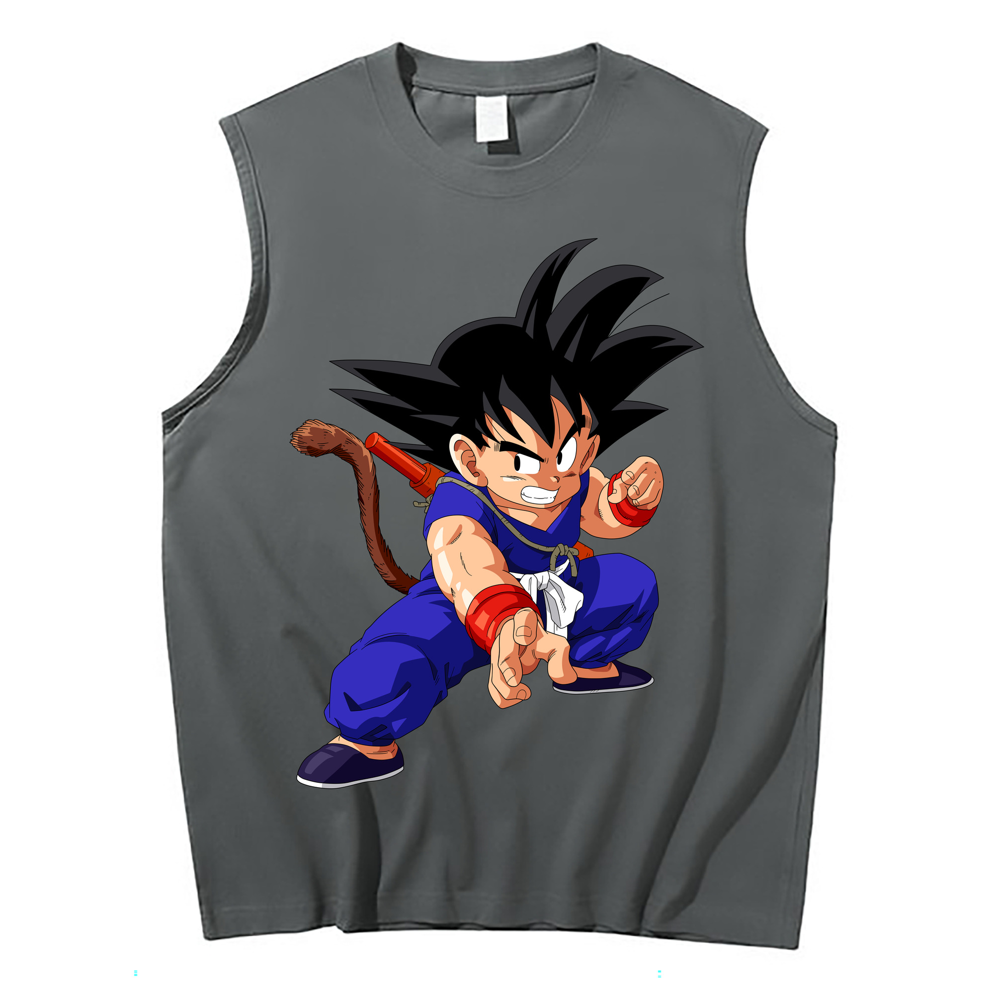 （画像用） ドラゴンボール 孫悟空（そん ごくう）Son Goku カカロット DRAGON BALL Kakarotto コットン100％タンクトップ（フロントプリント）
